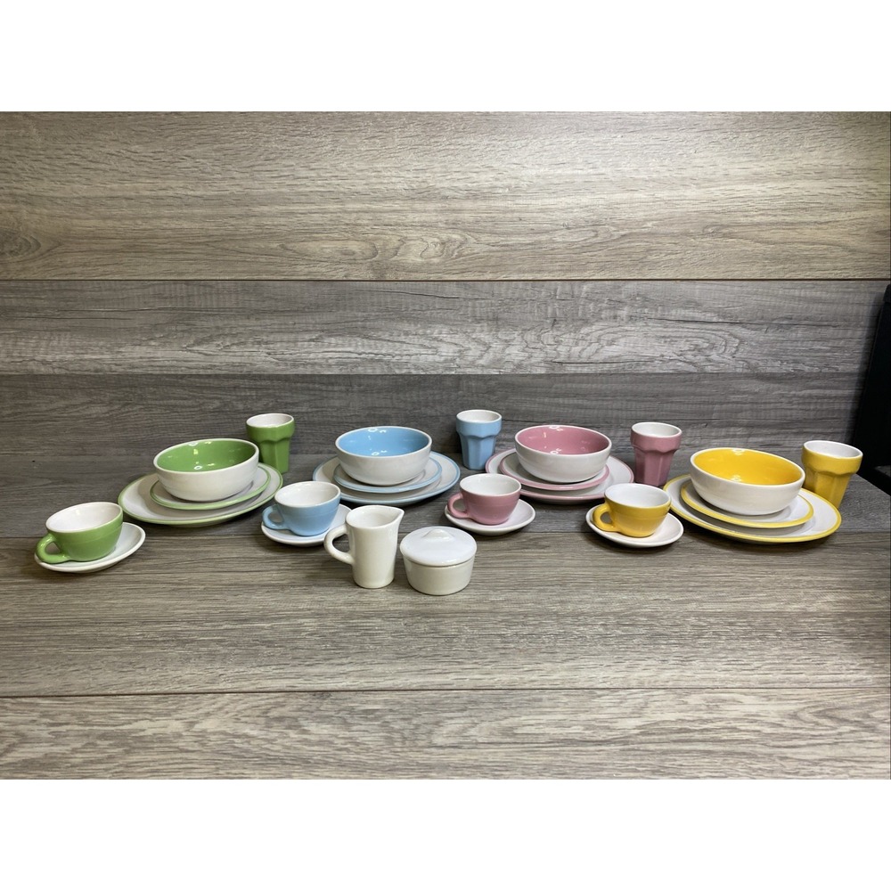 Child's Miniature Pastel Tea Set Ikea Duknig 27 Pieces